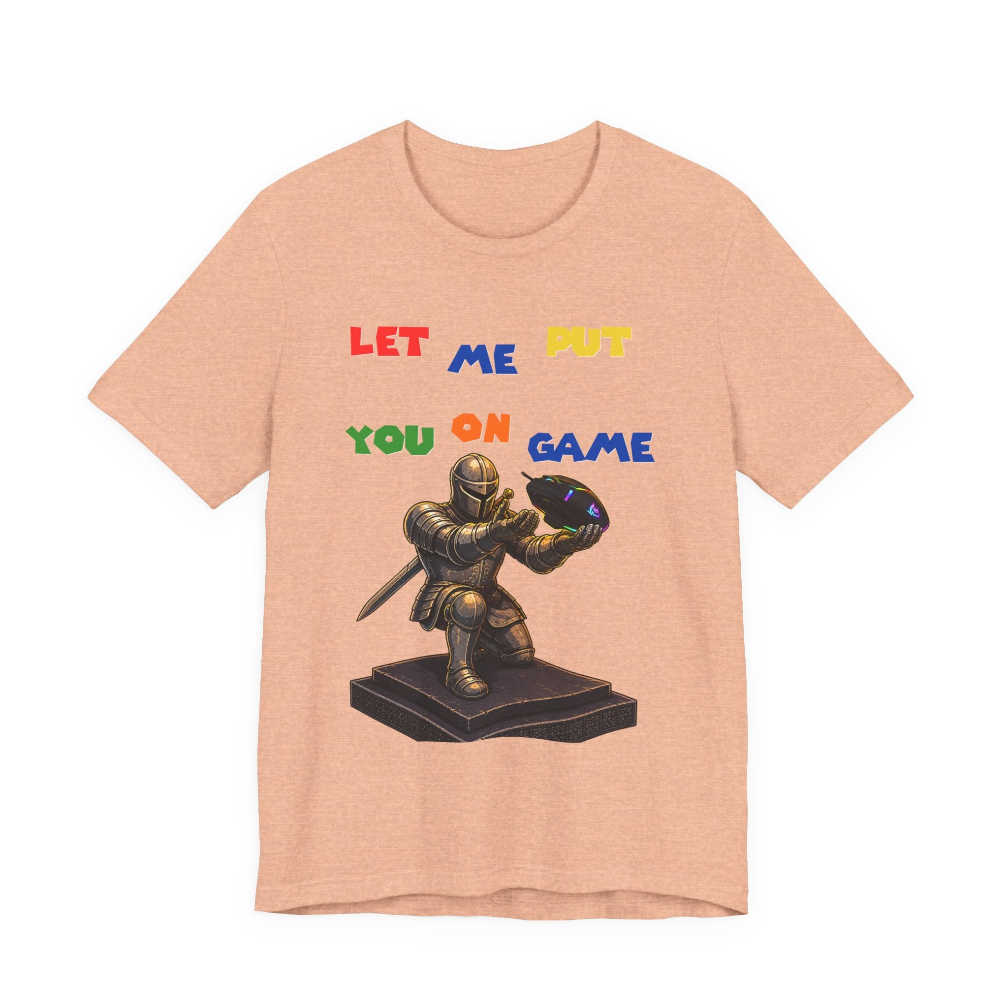 "Let Me Put You On Game" PC Mouse— Retro Gamer Knight Graphic Tee