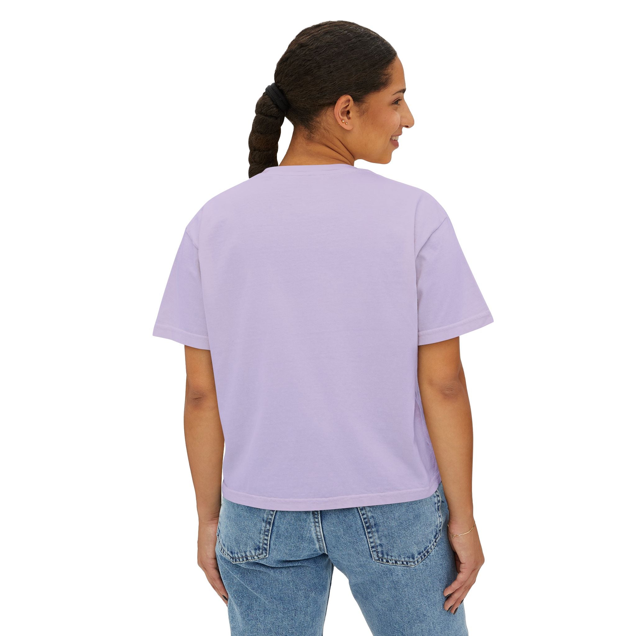 Off Duty Women's Boxy Tee — Relaxed 'Off Duty' Graphic Shirt