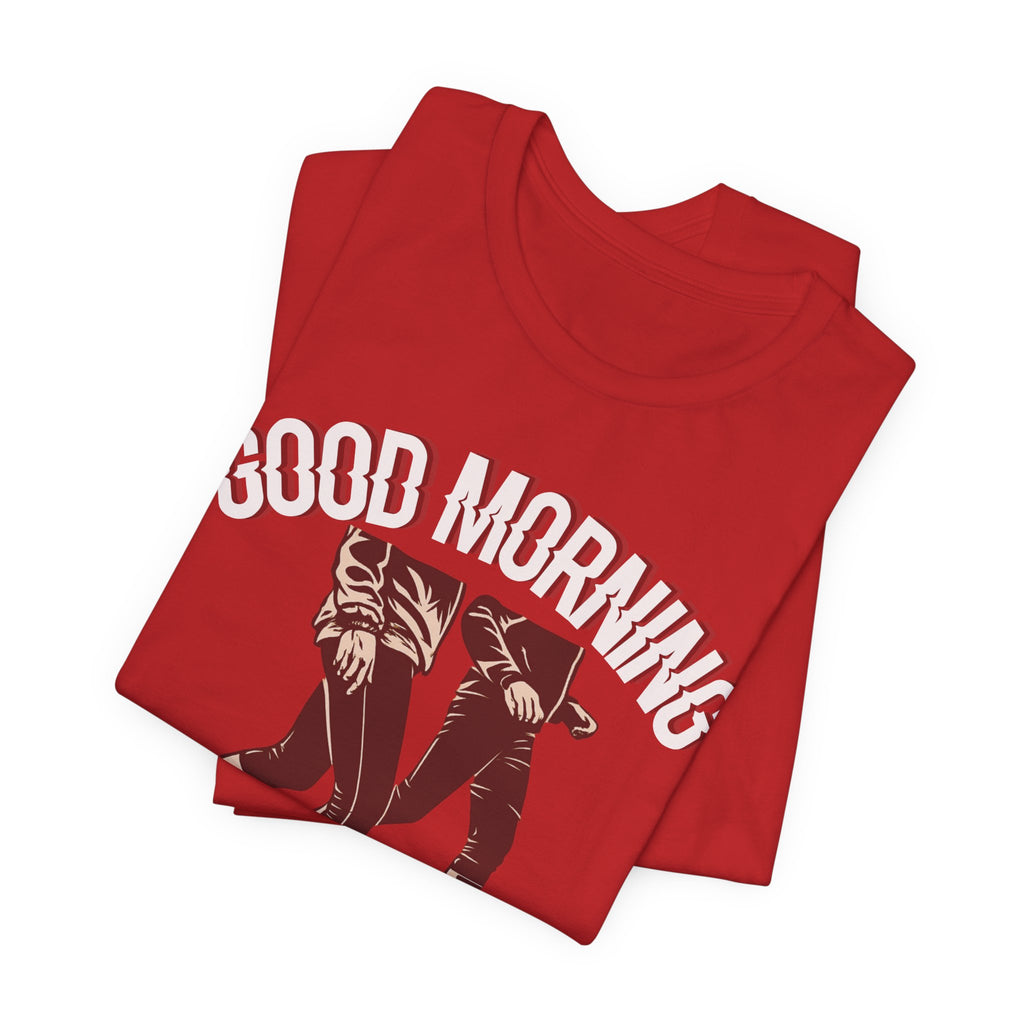 Good Morning Walk Tee — Retro Walking Graphic T-Shirt for Fitness & Morning Strolls