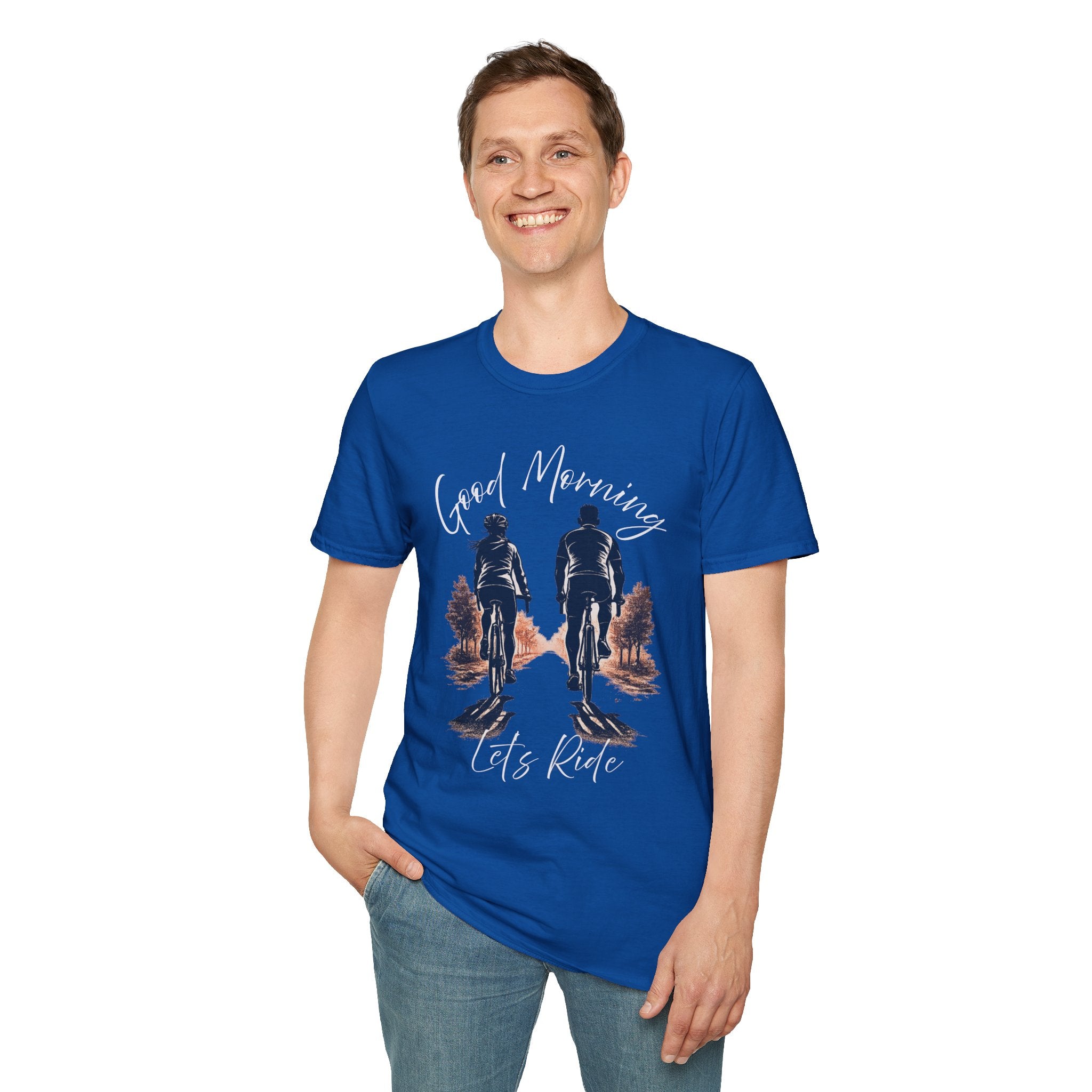 Good Morning Let's Ride T-Shirt — Biker Couple Vintage Graphic Tee