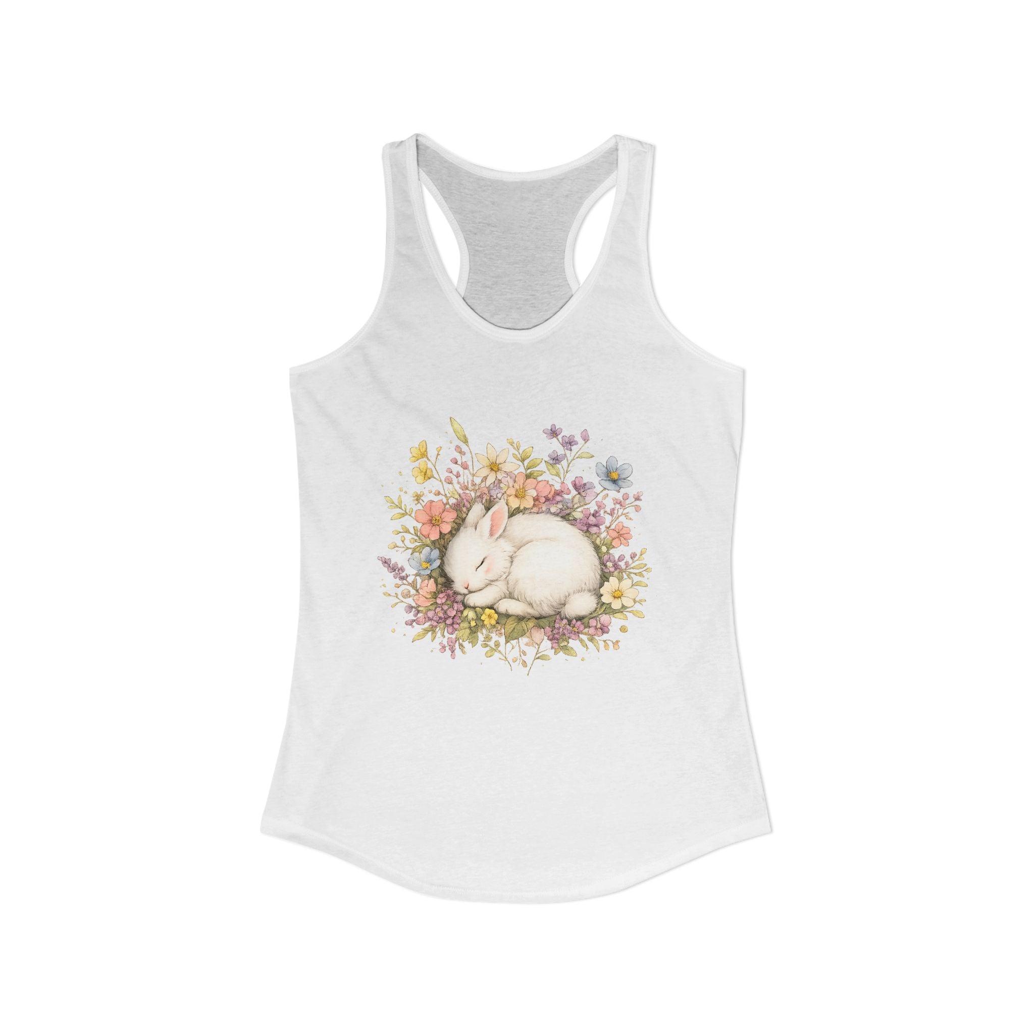 Women's Cute Bunny Ideal Racerback Tank