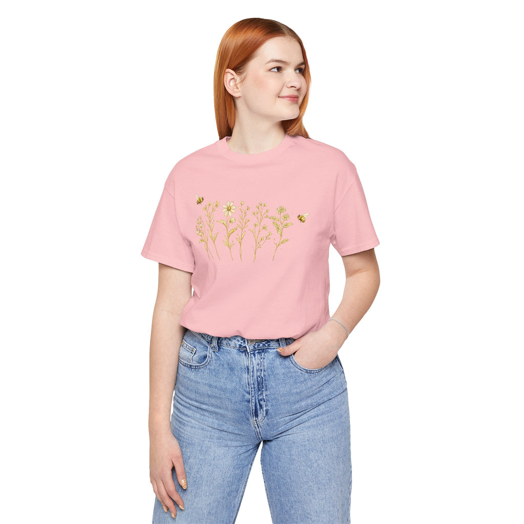 Gold Wildflower Graphic T-Shirt