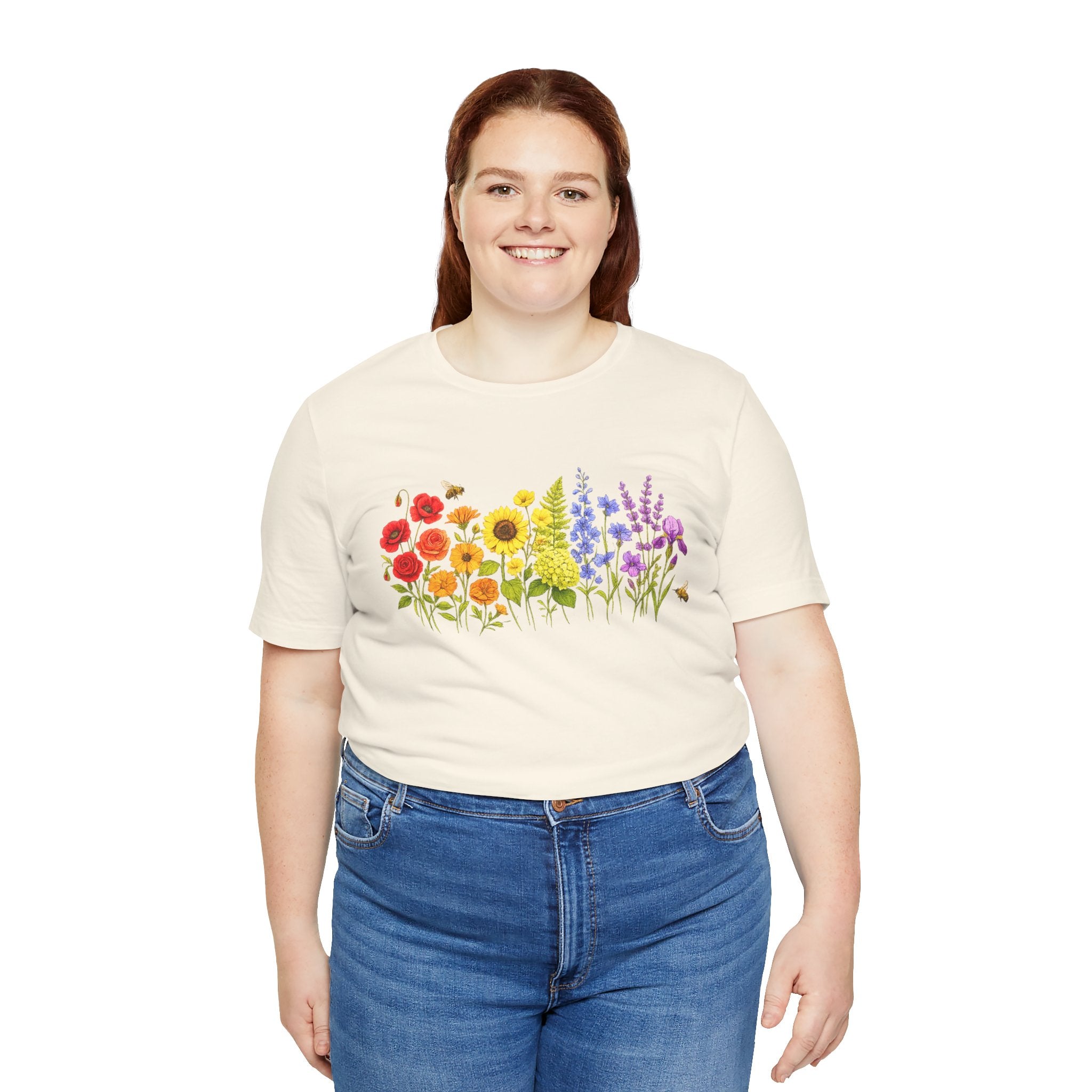Wildflower Row Floral Garden Graphic T-Shirt