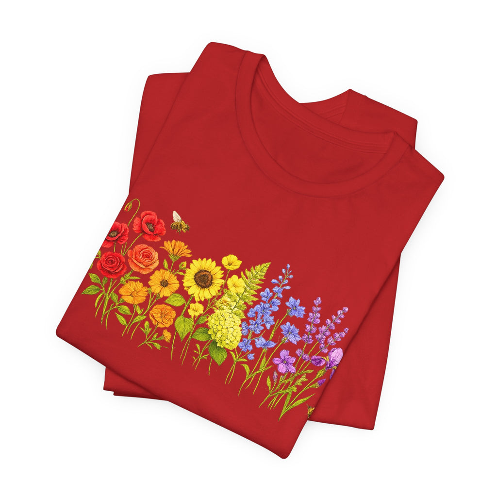 Wildflower Row Floral Garden Graphic T-Shirt
