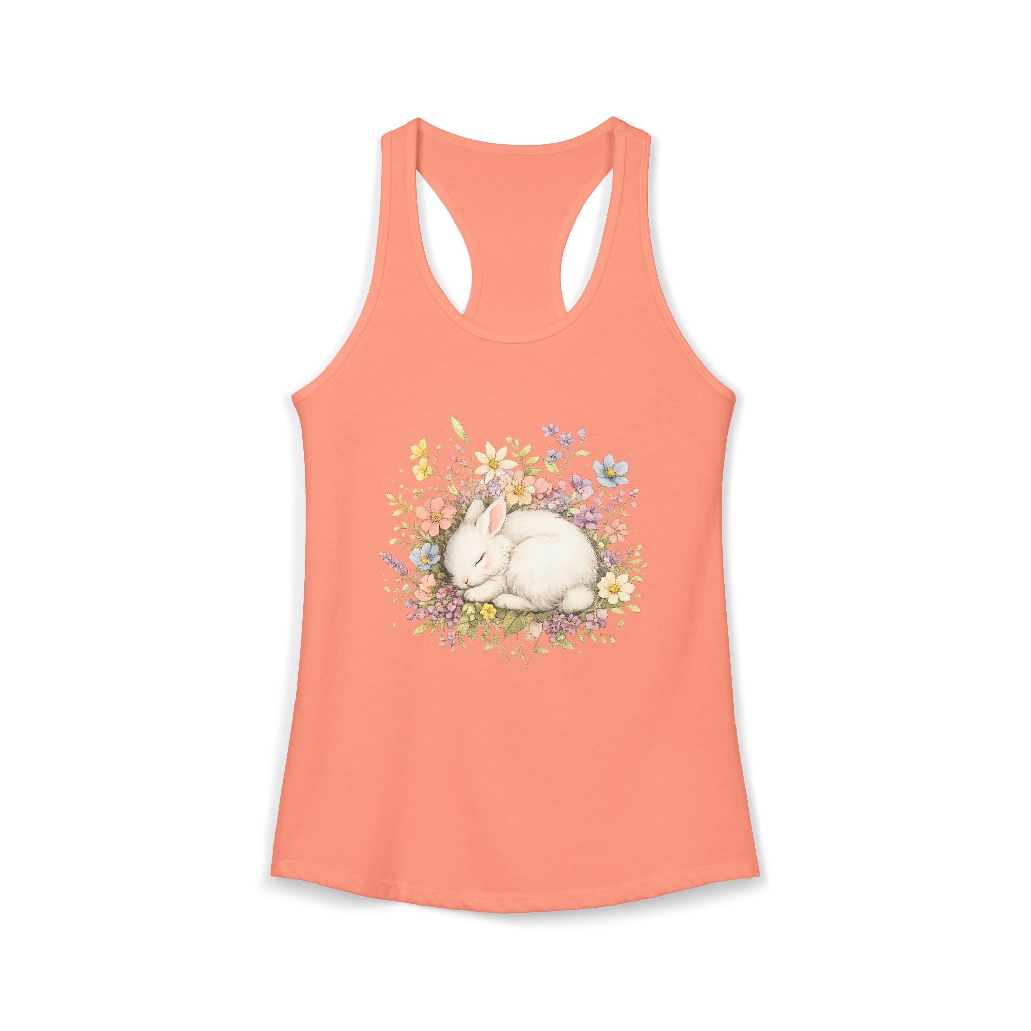 Women's Cute Bunny Ideal Racerback Tank