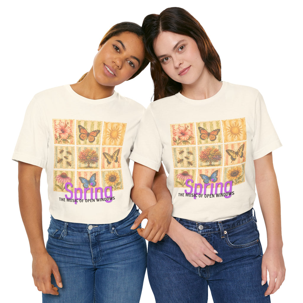Spring: The Music of Open Windows Floral Graphic T-Shirt
