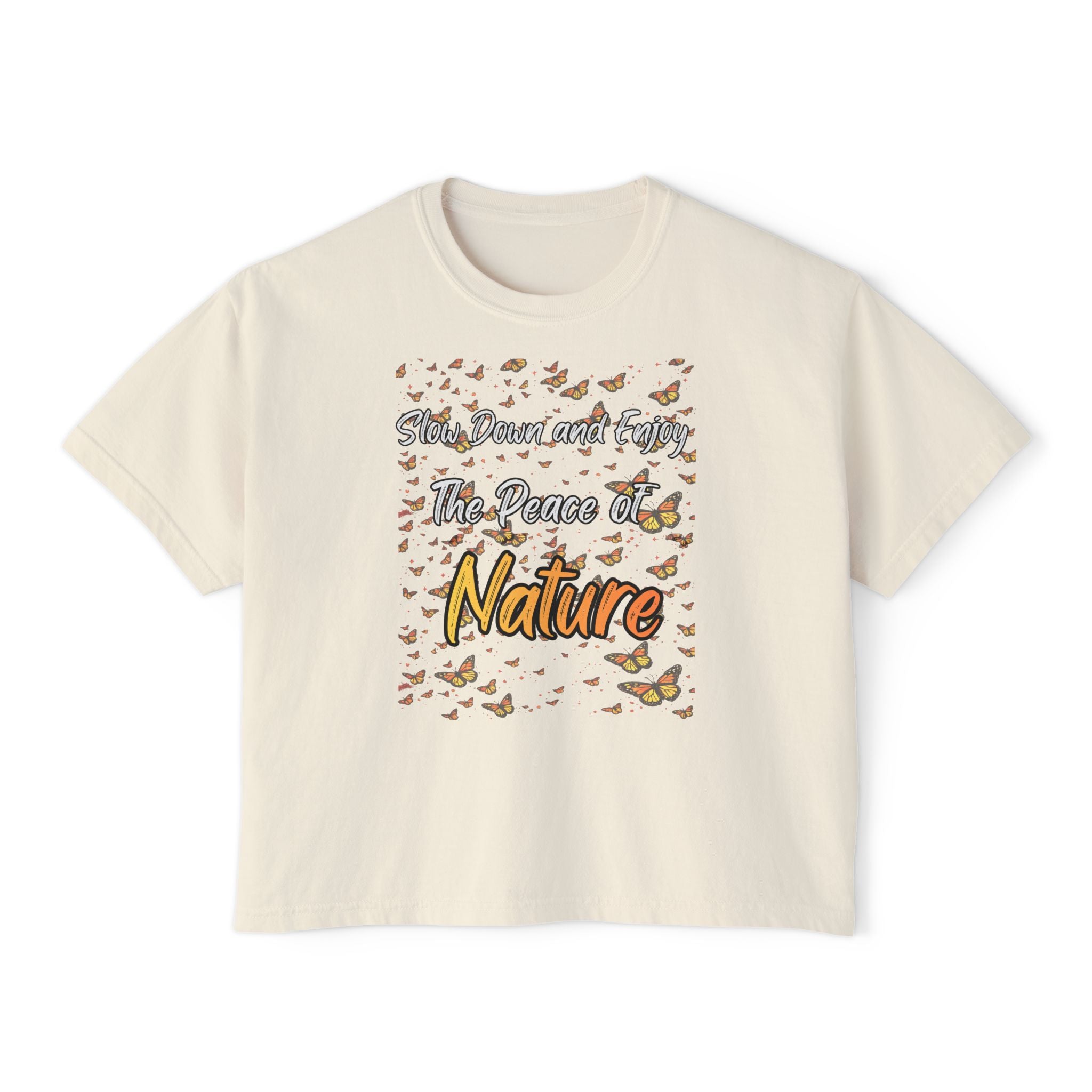 Enjoy The Peace of Nature Women’s Boxy T-Shirt
