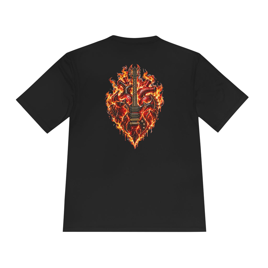 Flaming Heart Guitar Tee