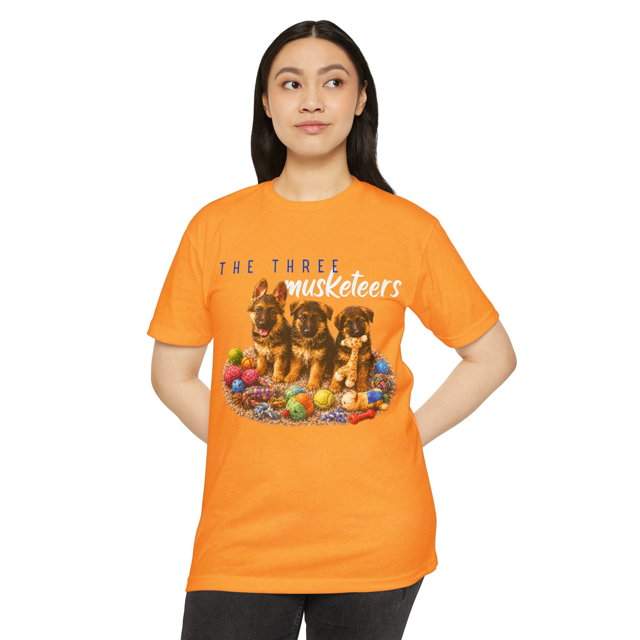 The Three Musketeers Puppy T-Shirt — Cute German Shepherds Easter Dog Tee