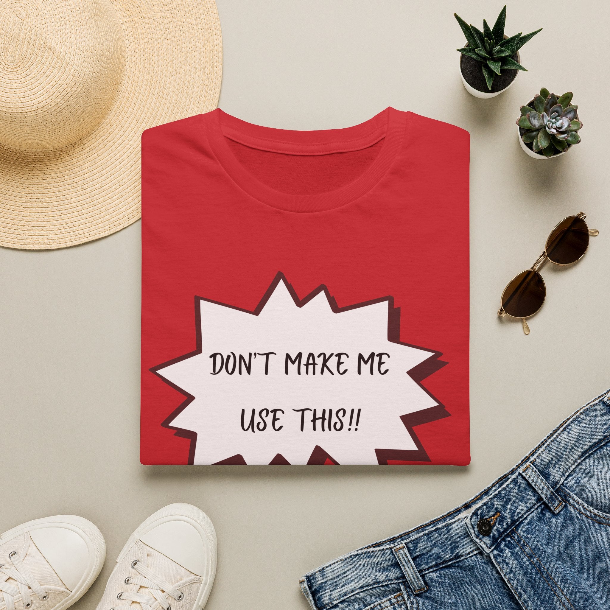 'Don't Make Me Use This!!' T-Shirt — Funny Phone  Tee