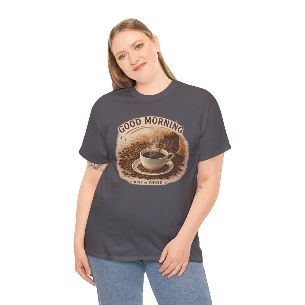 Good Morning' Rise & Shine Vintage Coffee T-Shirt
