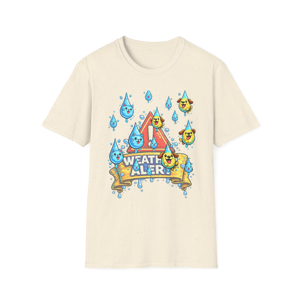 Weather Alert T-Shirt  " It's Raining Cats & Dogs"