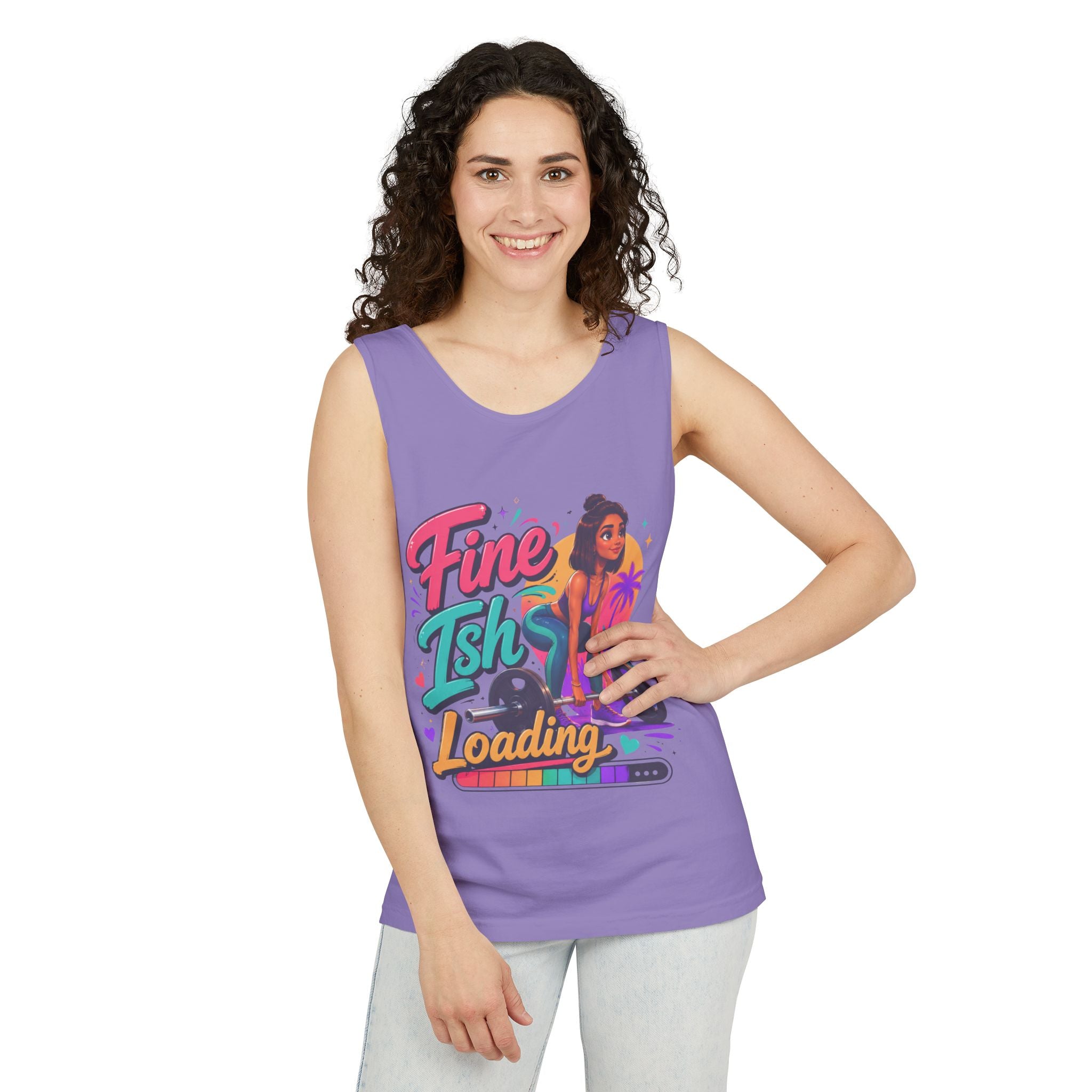 Loading Fine Tsh Tank Top — Retro Beach Vibe Graphic Tank