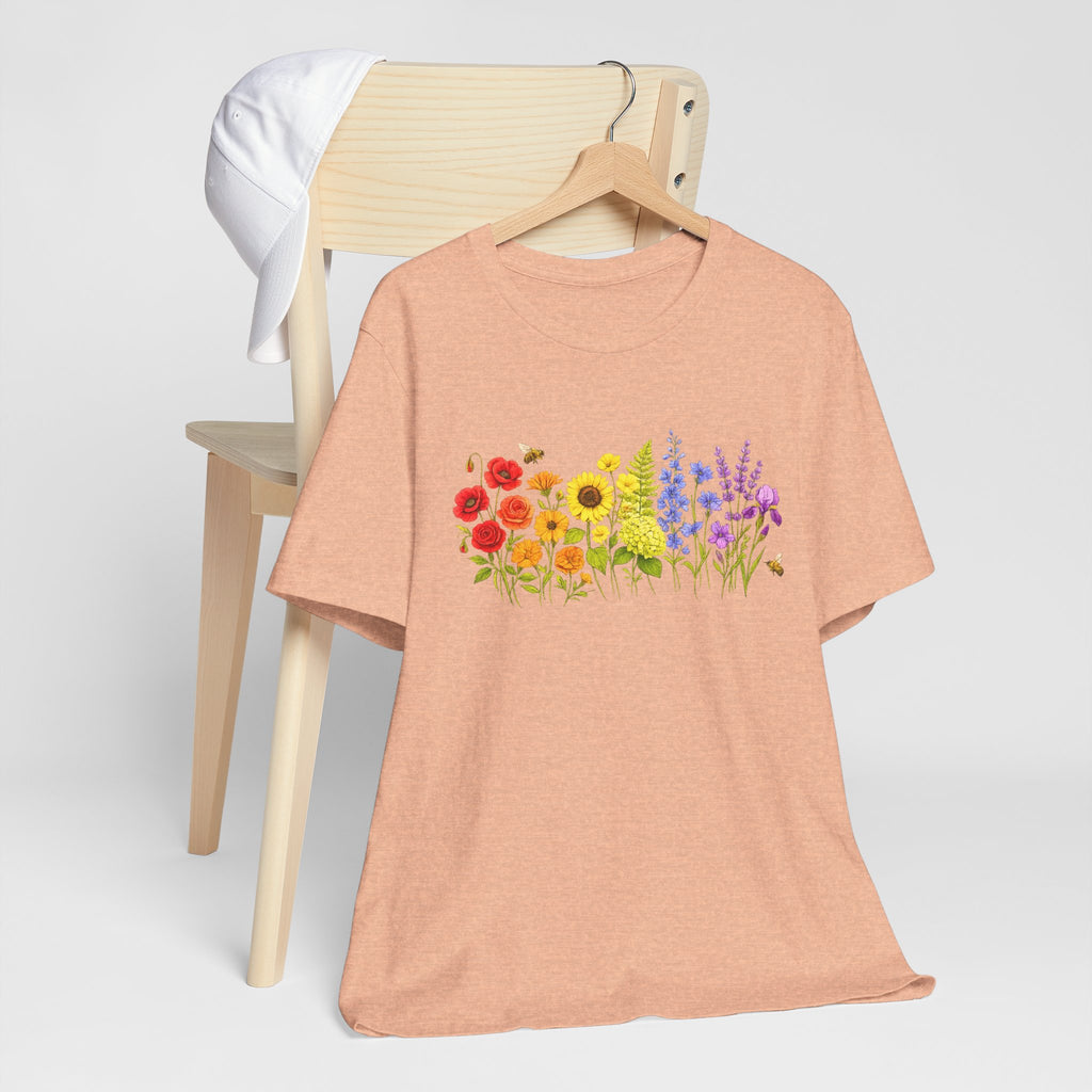 Wildflower Row Floral Garden Graphic T-Shirt