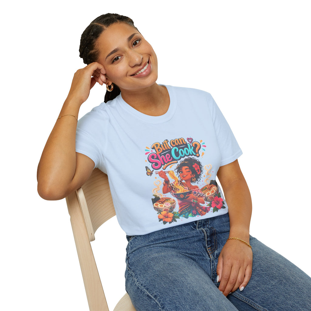 "But Can She Cook?" Retro Chef Graphic Tee