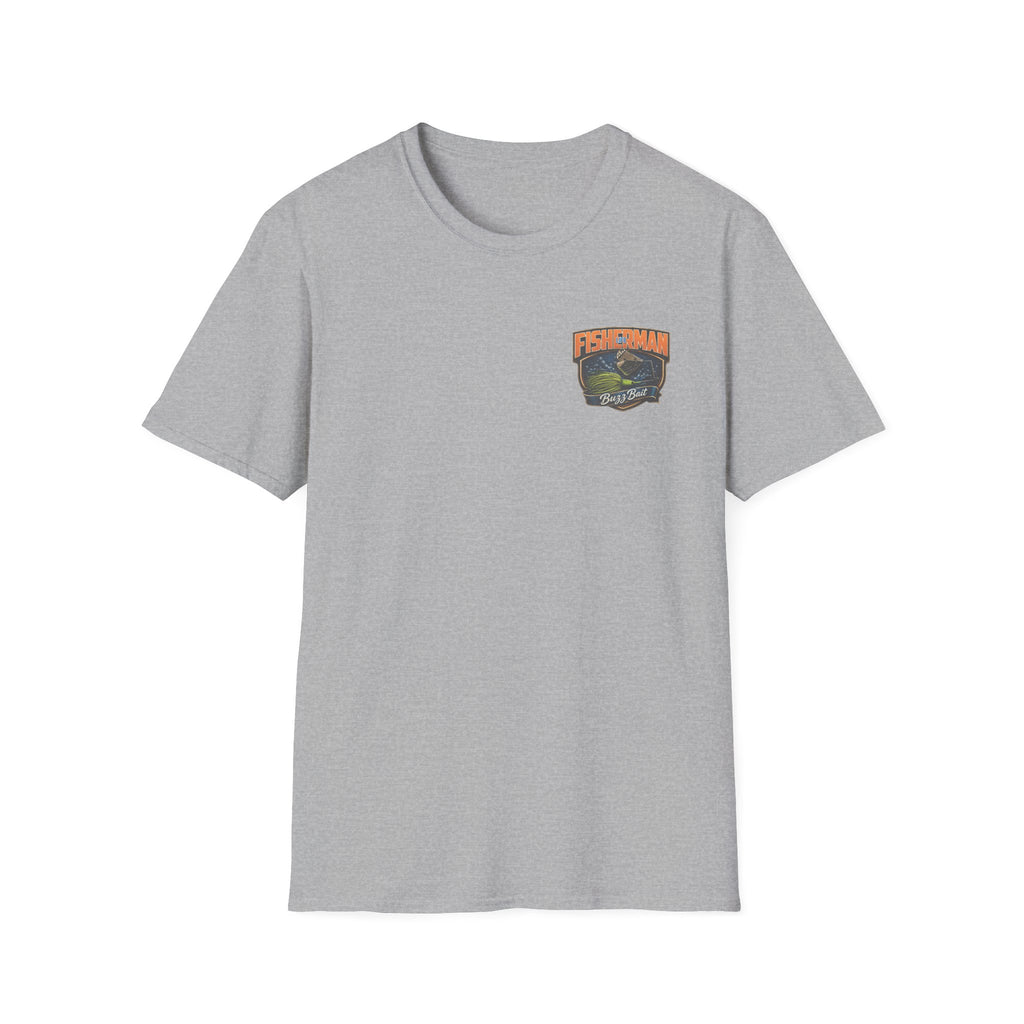 Fisherman Badge T-Shirt — Retro Bass Boat Fishing Tee