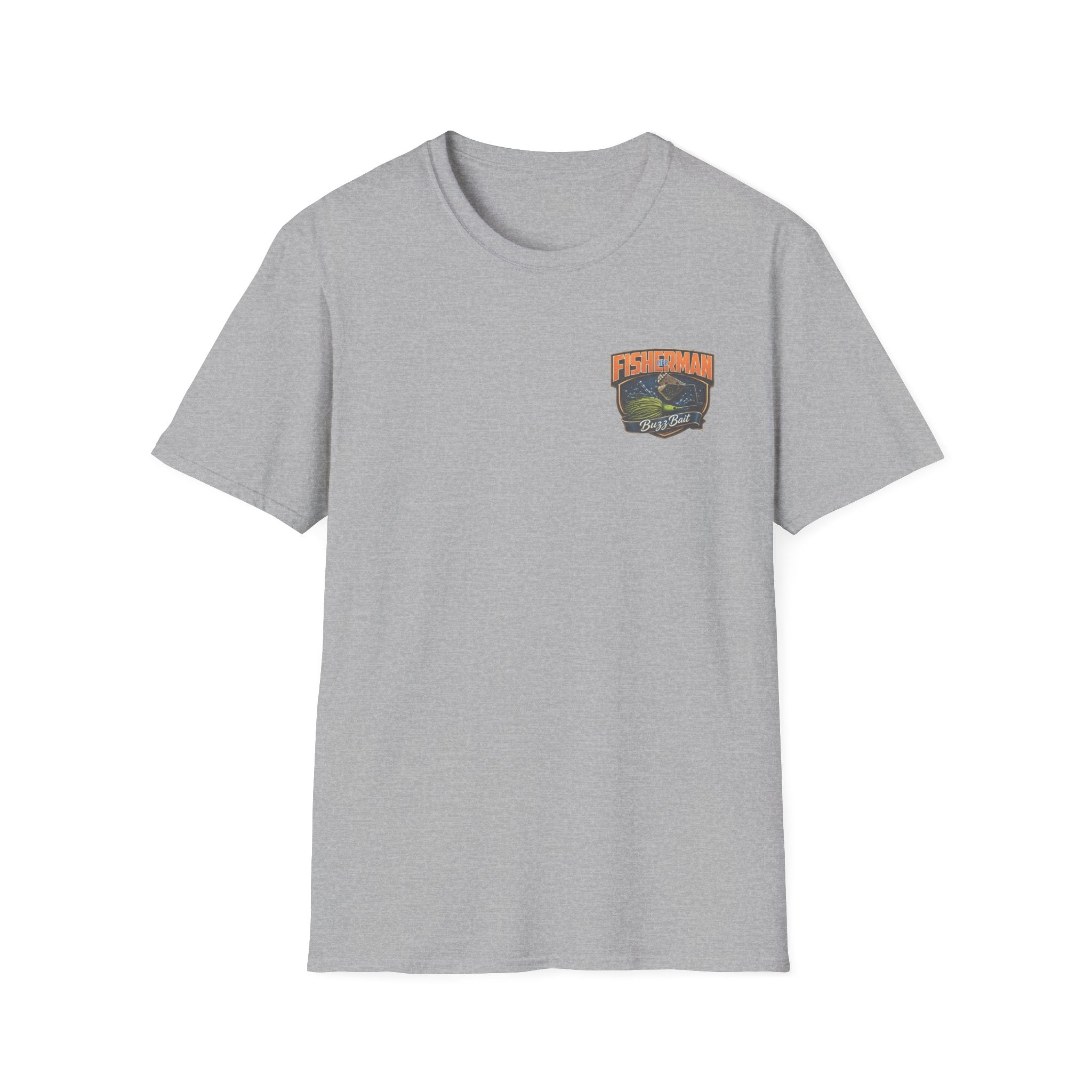 Fisherman Badge T-Shirt — Retro Bass Boat Fishing Tee