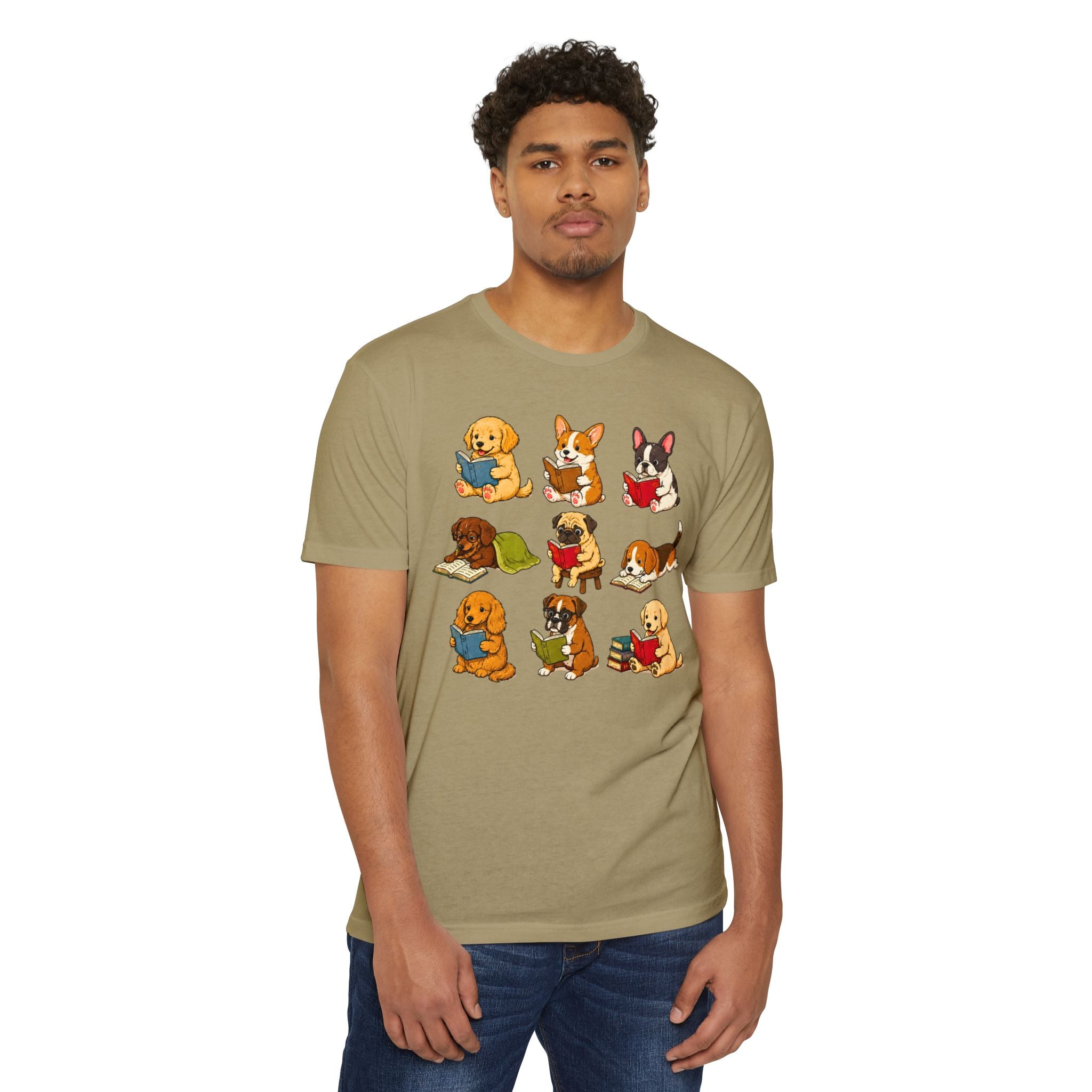 Cute Puppies Reading Dogs T-Shirt
