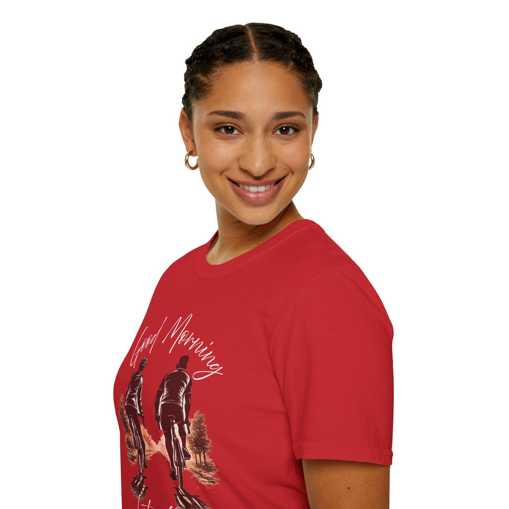 Good Morning Let's Ride T-Shirt — Biker Couple Vintage Graphic Tee