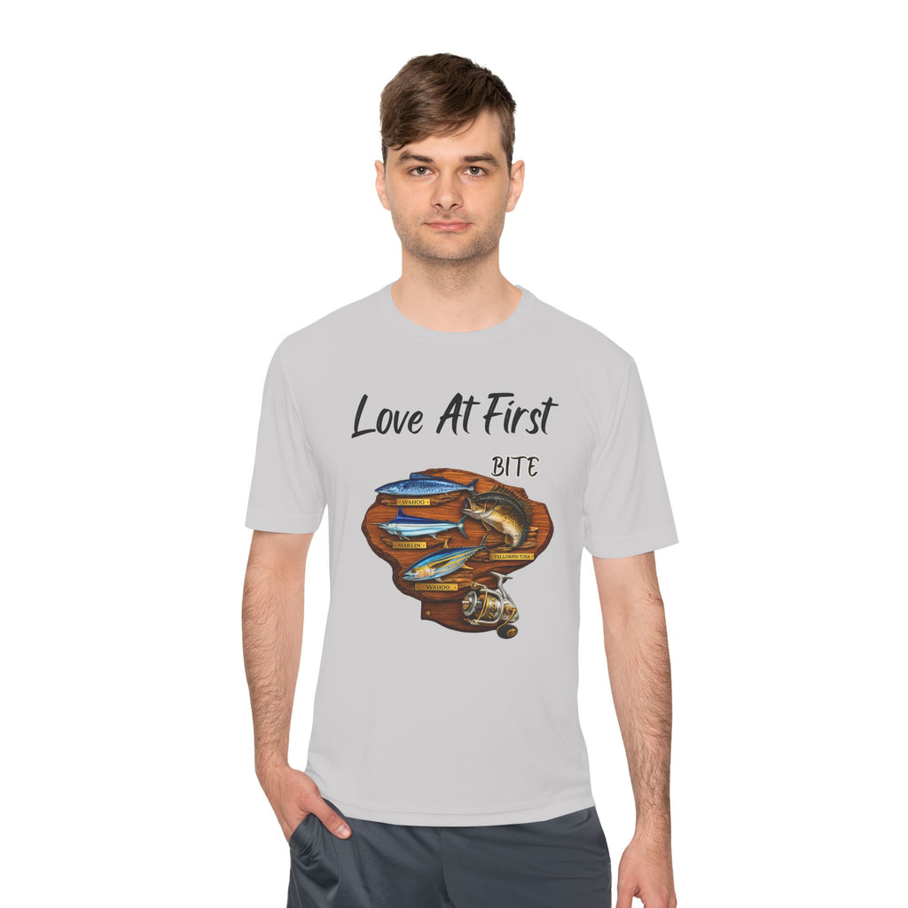Fishing T-Shirt — "Love At First Bite" Graphic Tee