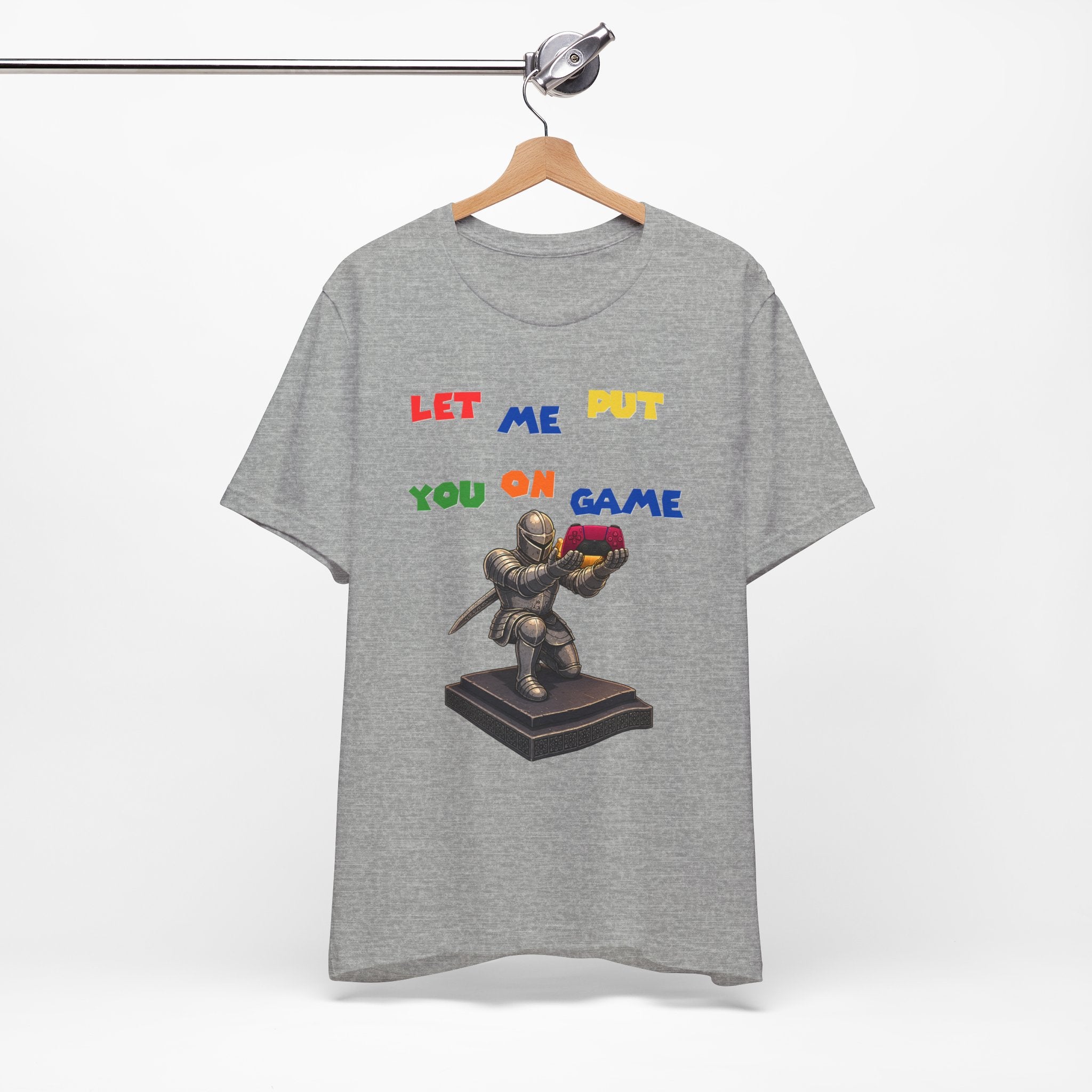Let Me Put You On Game T-Shirt PS5 — Retro Gamer Knight Graphic Tee