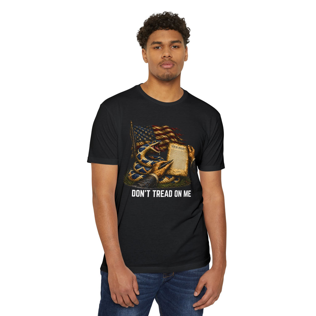Don't Tread On Me T-Shirt - Flag & Constitution Graphic