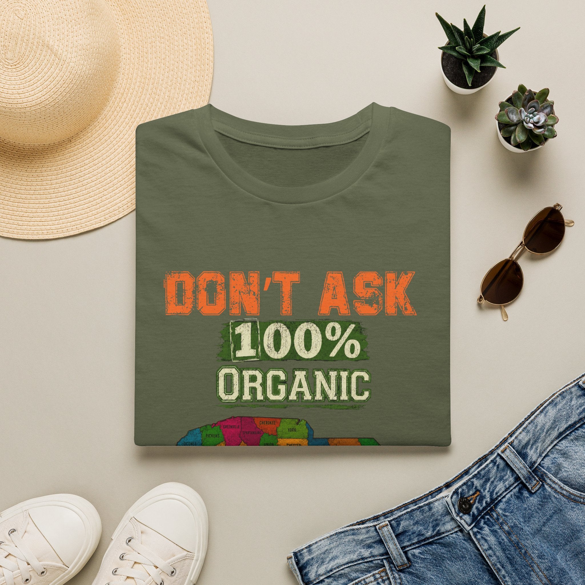 Don’t Ask 100% Organic South Carolina T-Shirt — Funny State Pride Tee