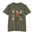 Cute Cats Reading Booklover  T-Shirt