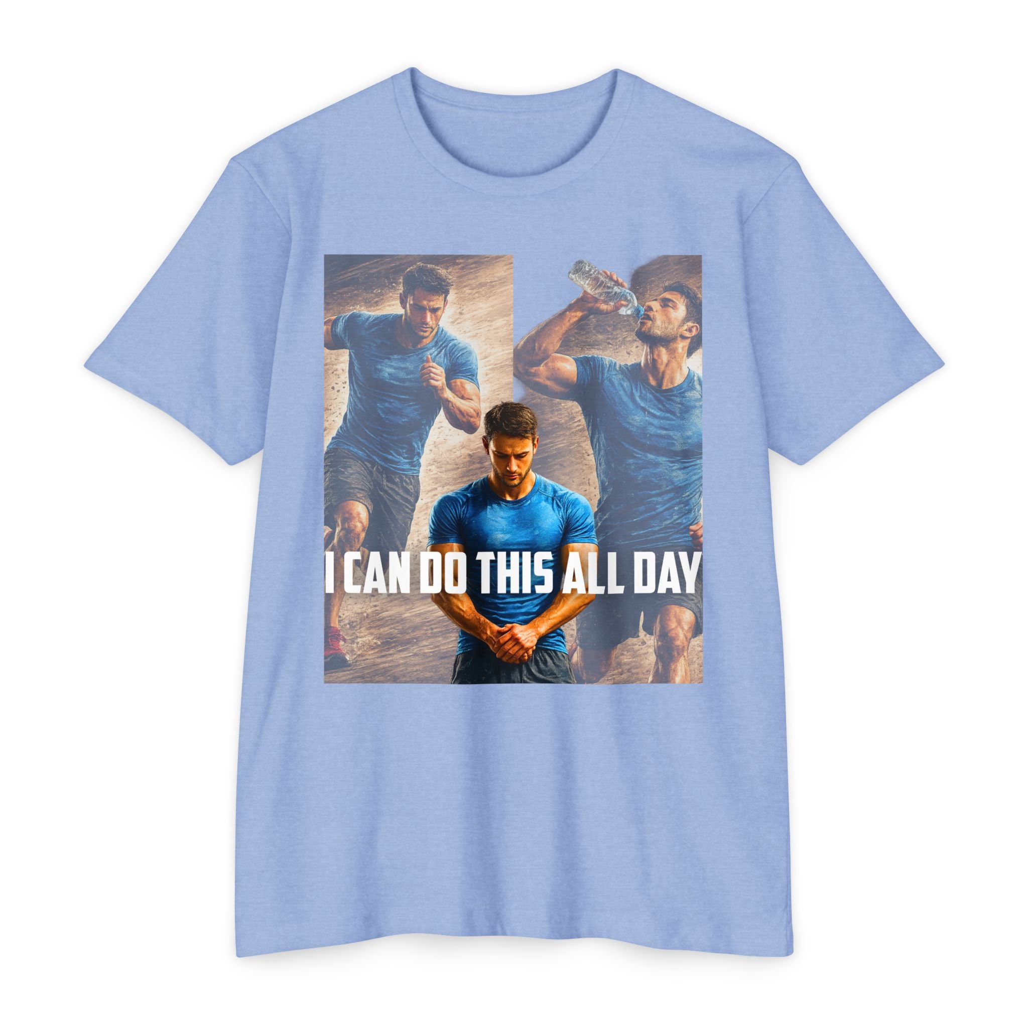 Motivational Workout T-Shirt — "I Can Do This All Day" Athletic Tee