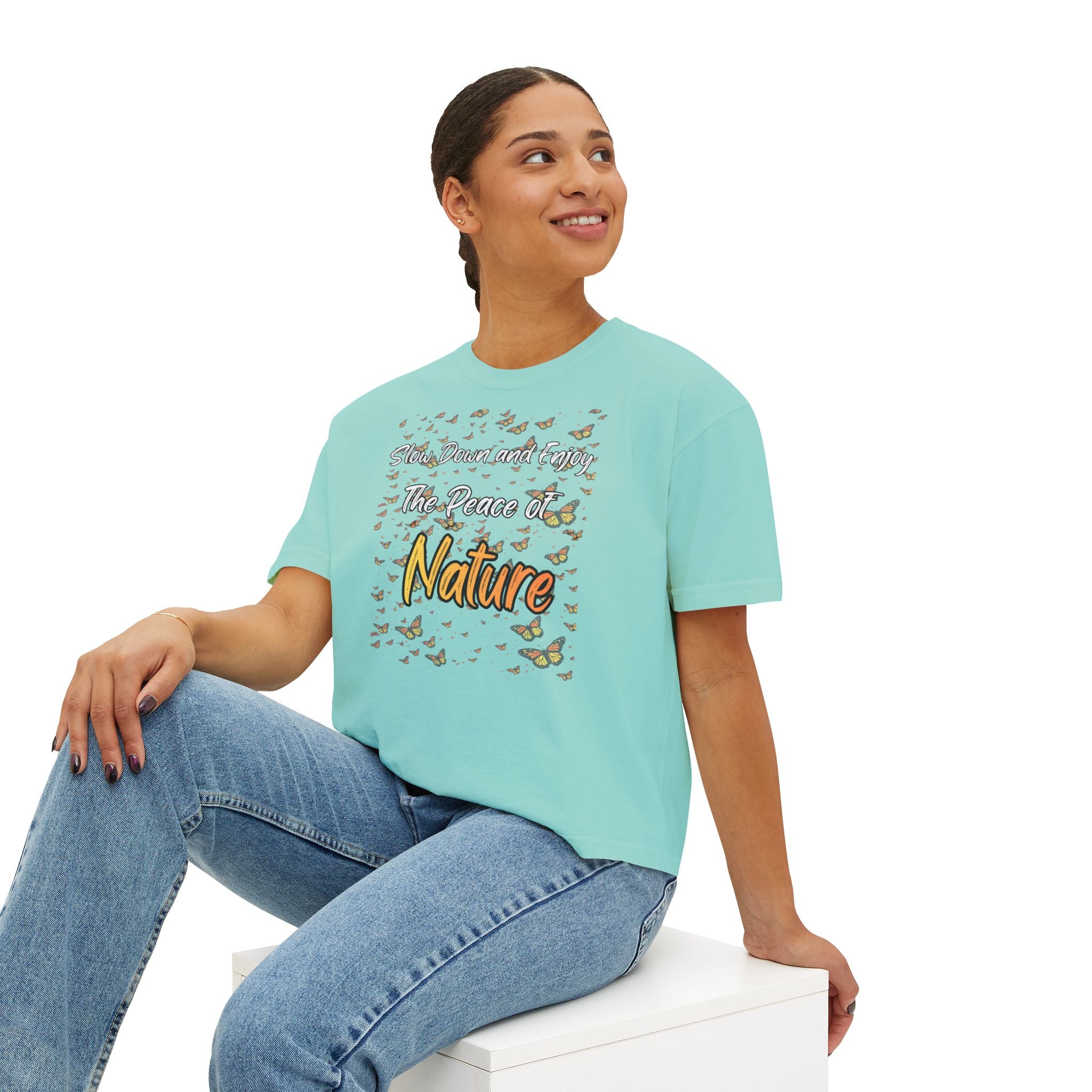 Enjoy The Peace of Nature Women’s Boxy T-Shirt