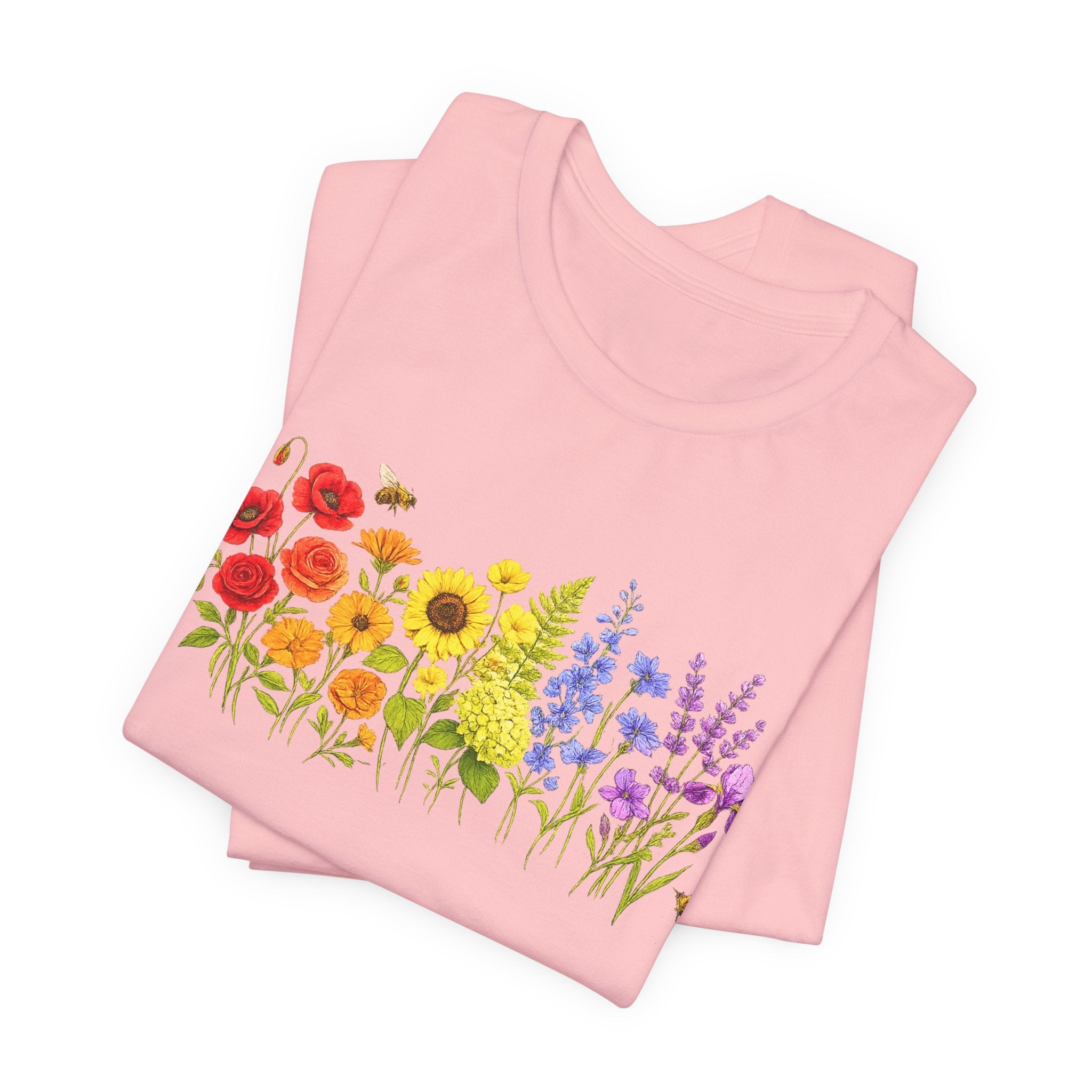 Wildflower Row Floral Garden Graphic T-Shirt