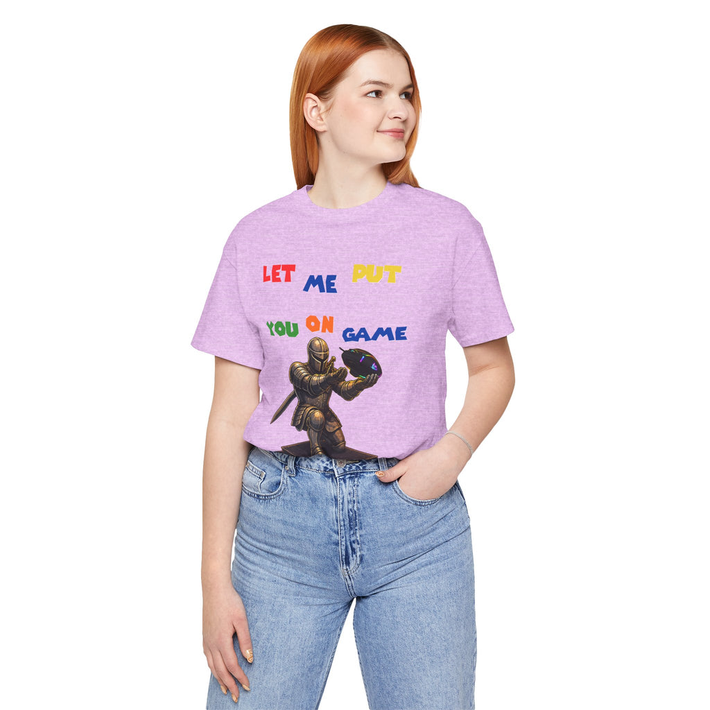"Let Me Put You On Game" PC Mouse— Retro Gamer Knight Graphic Tee
