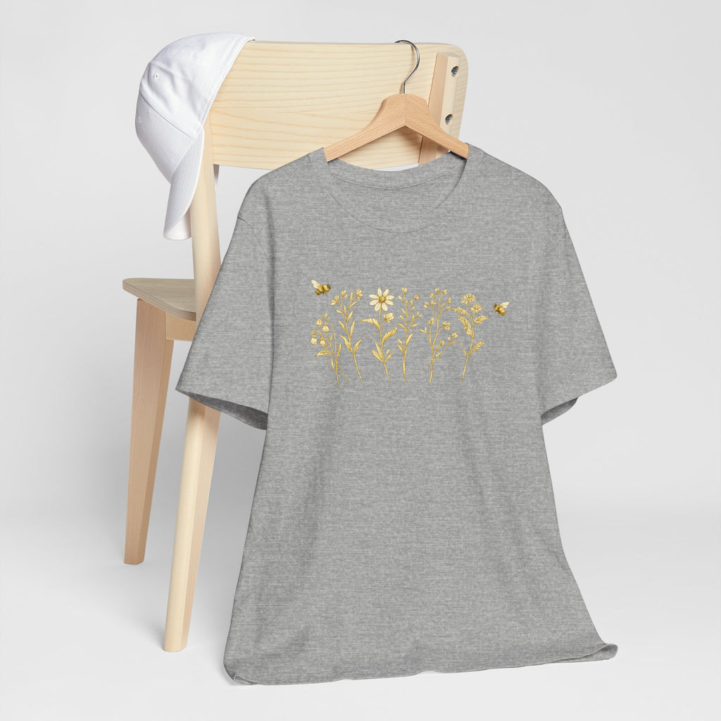 Gold Wildflower Graphic T-Shirt