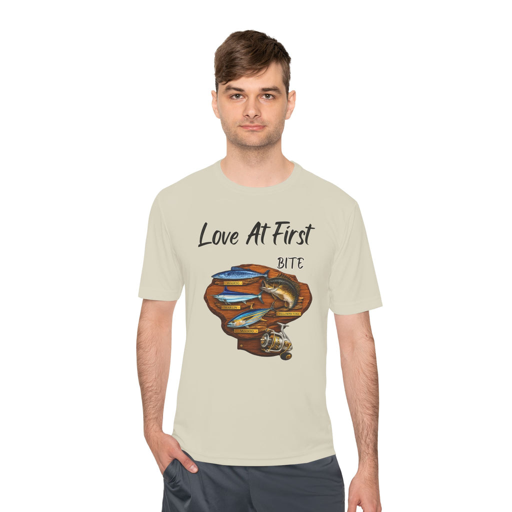 Fishing T-Shirt — "Love At First Bite" Graphic Tee