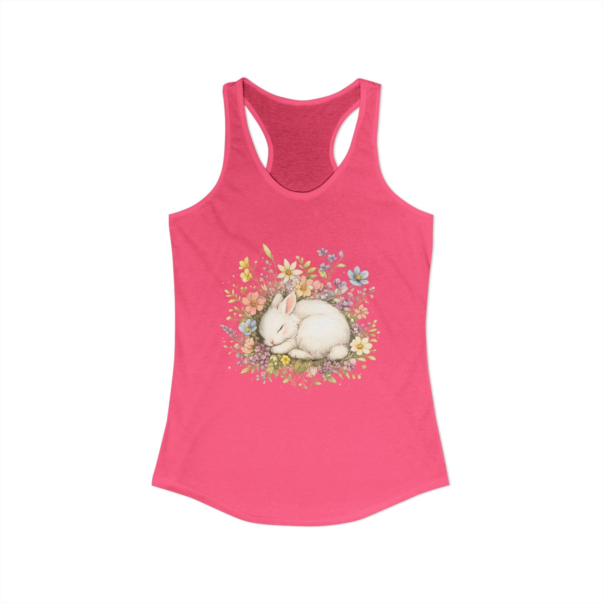 Women's Cute Bunny Ideal Racerback Tank