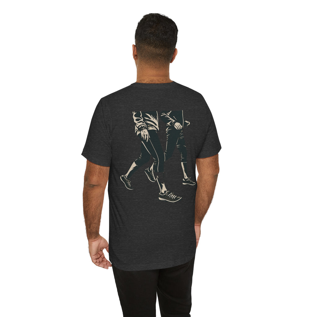 Good Morning Walk Tee — Retro Walking Graphic T-Shirt for Fitness & Morning Strolls