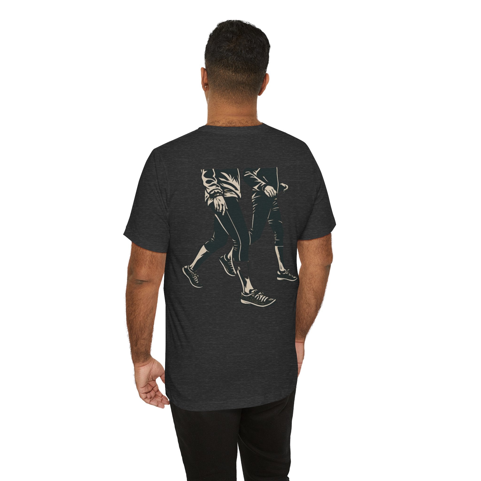Good Morning Walk Tee — Retro Walking Graphic T-Shirt for Fitness & Morning Strolls