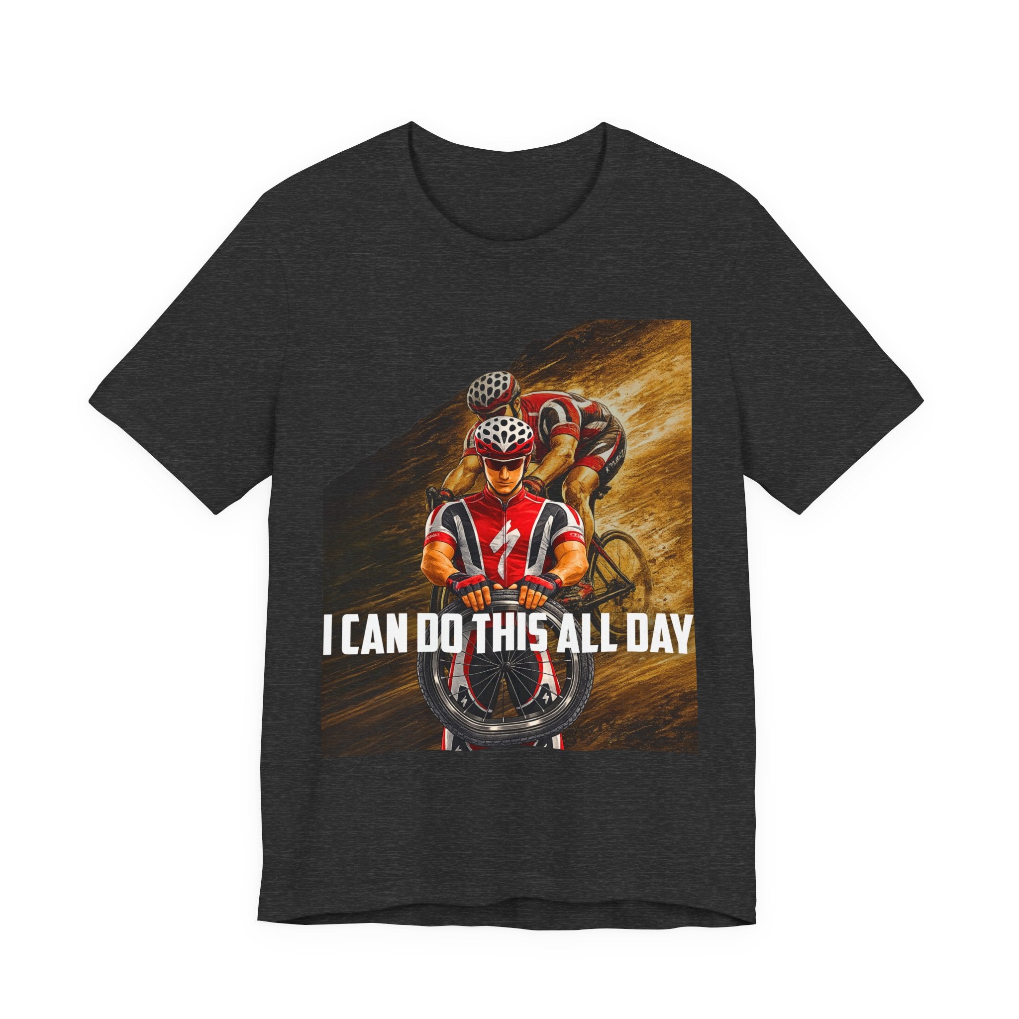 Cycling T‑Shirt — 'I Can Do This All Day' Motivational Road Bike Tee