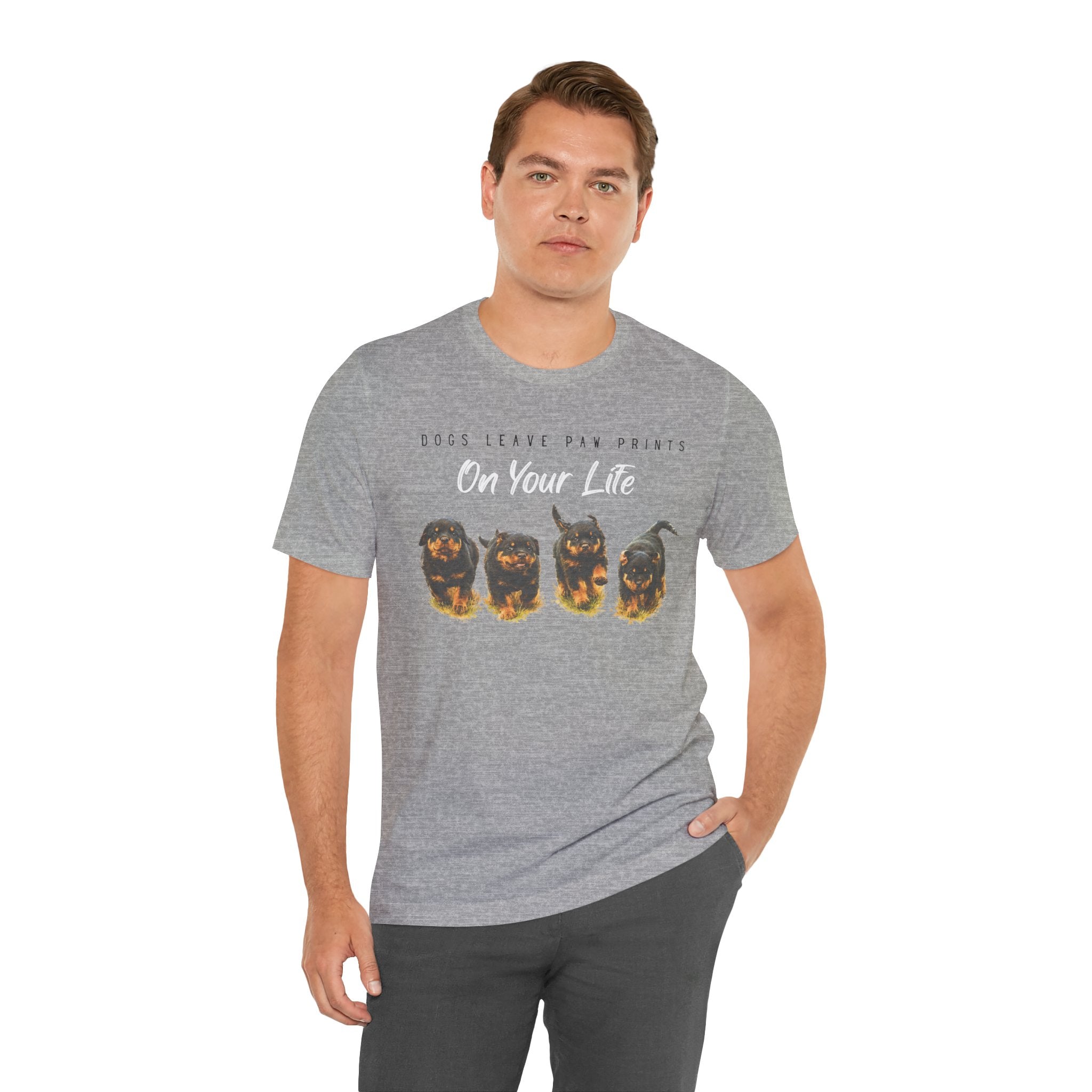 "Dogs Leave Paw Prints on Your Life" Puppies Tee Shirt