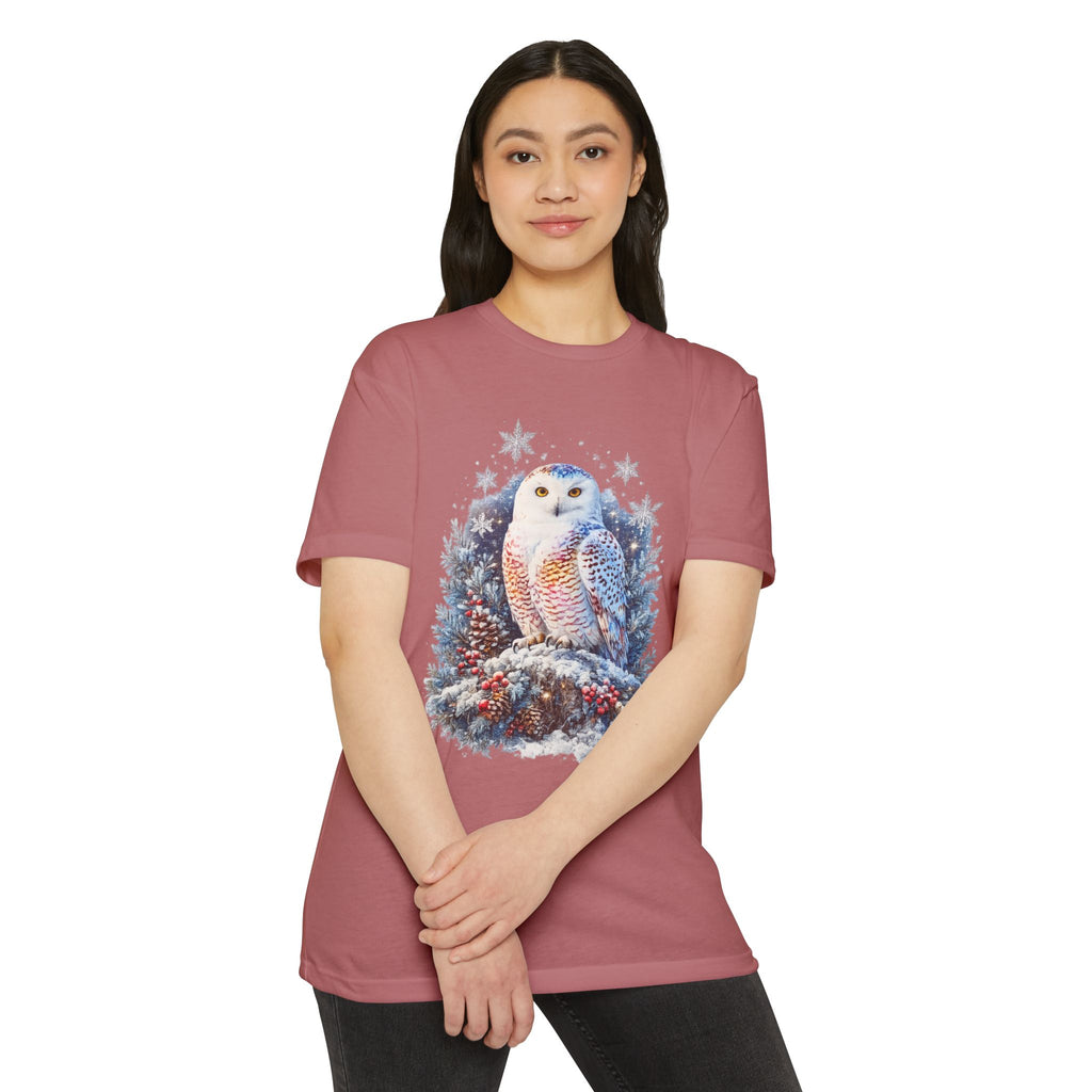 Snowy Owl Festive Holiday Winter T-Shirt