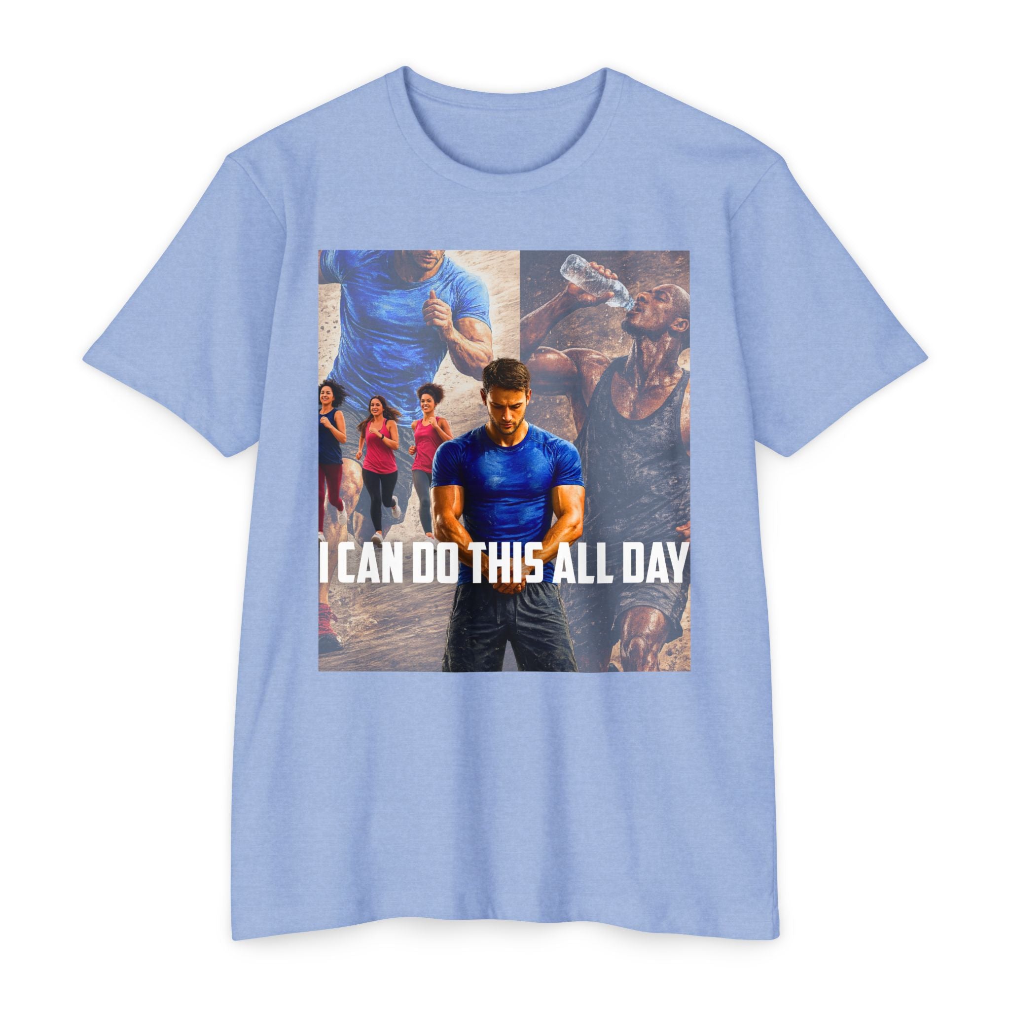 Motivational Workout T-Shirt — "I Can Do This All Day" Athletic Tee