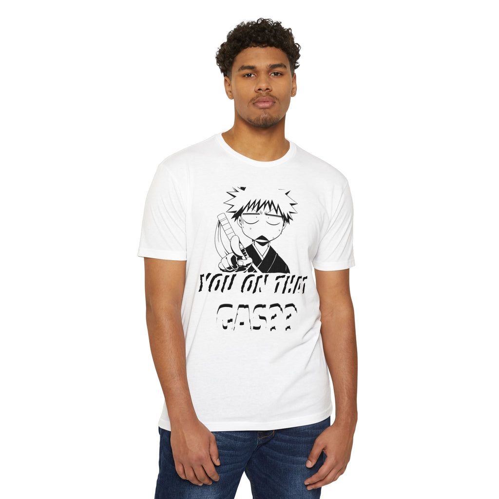 Anime Graphic T-Shirt — "You On That Gas??" Cartoon Character Tee