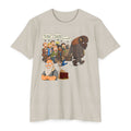 Funny Cartoon Yellow Bison Flip T-Shirt