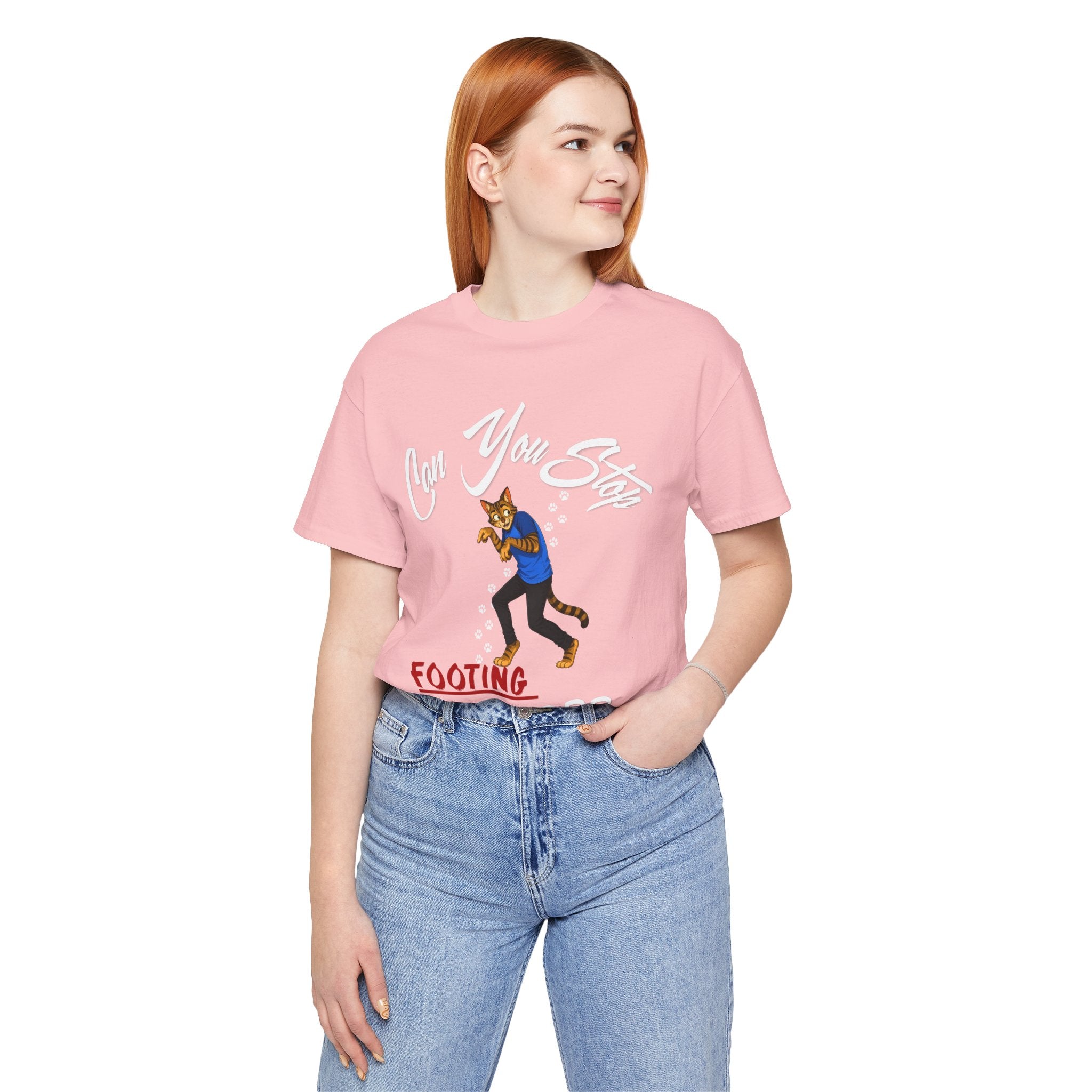 Can You Stop "P" Footing Around??” — Funny Paw Print Tee