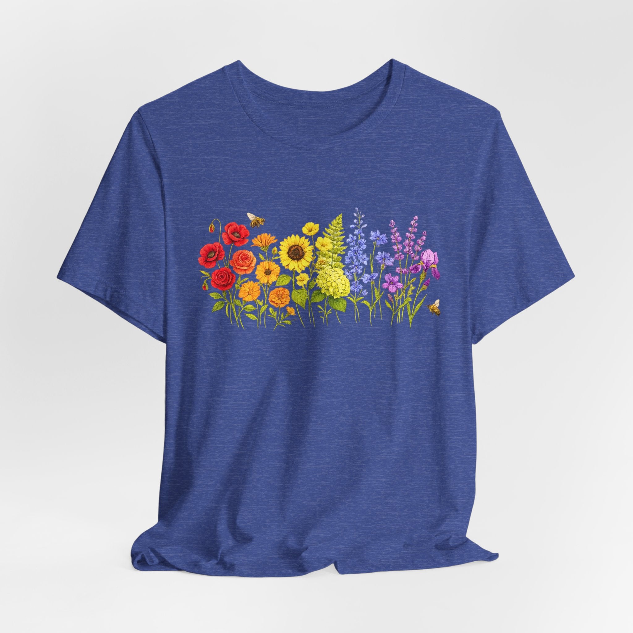 Wildflower Row Floral Garden Graphic T-Shirt