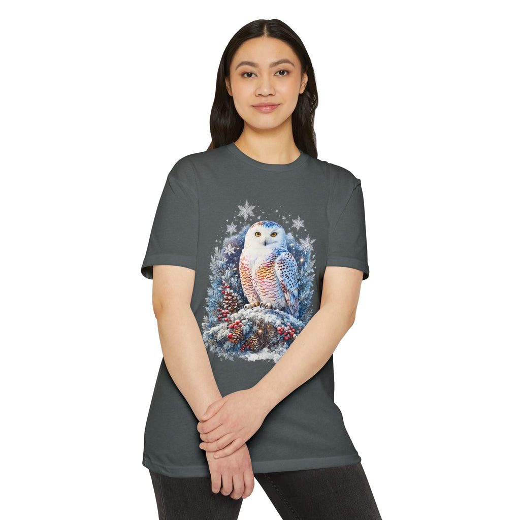 Snowy Owl Festive Holiday Winter T-Shirt