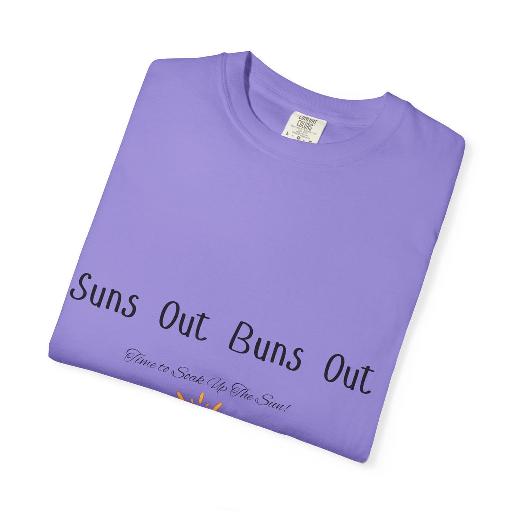 Suns Out Buns Out T-Shirt — Funny Burger Beach Tee