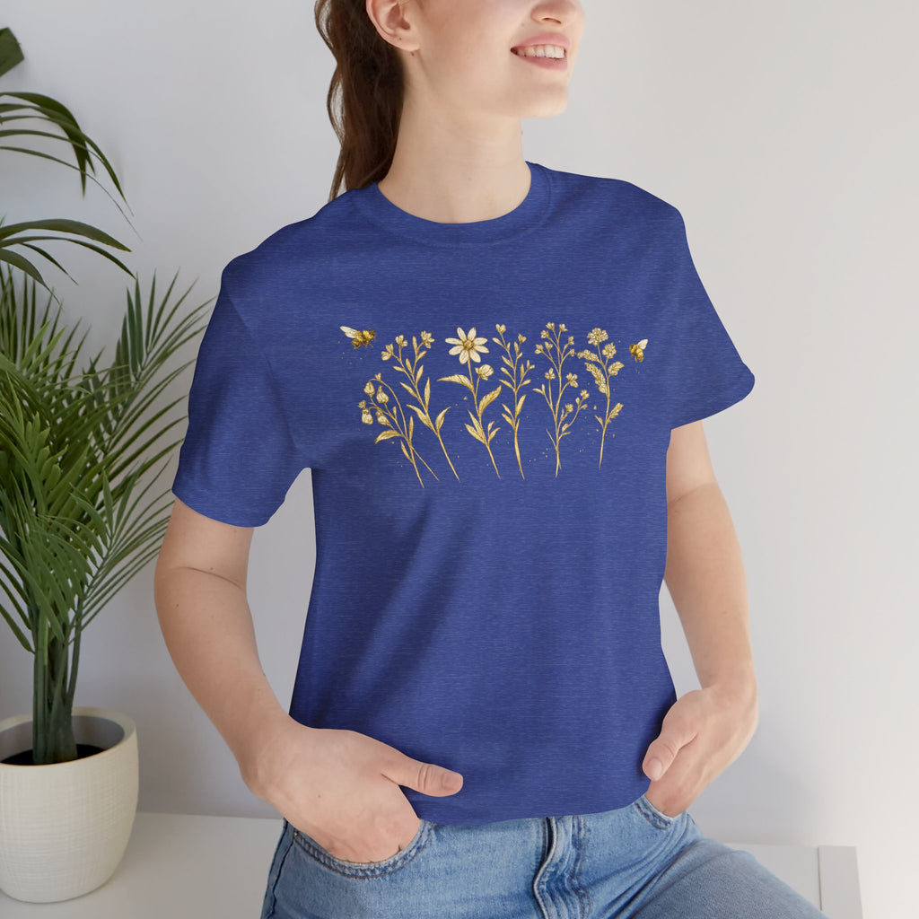 Gold Wildflower Graphic T-Shirt