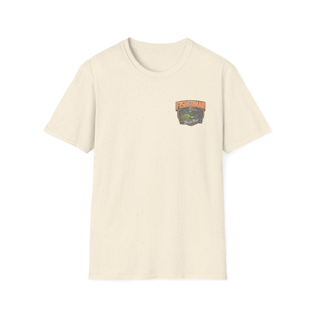 Fisherman Badge T-Shirt — Retro Bass Boat Fishing Tee