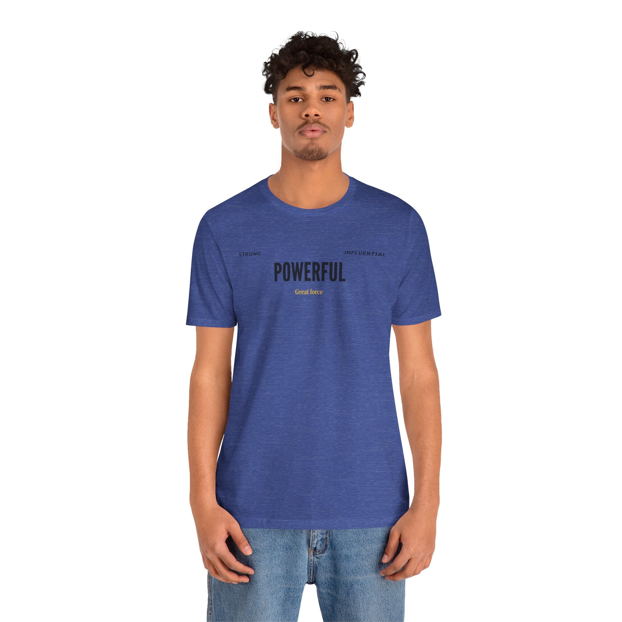 Powerful / Mighty Graphic Tee — Inspirational Strength T-Shirt